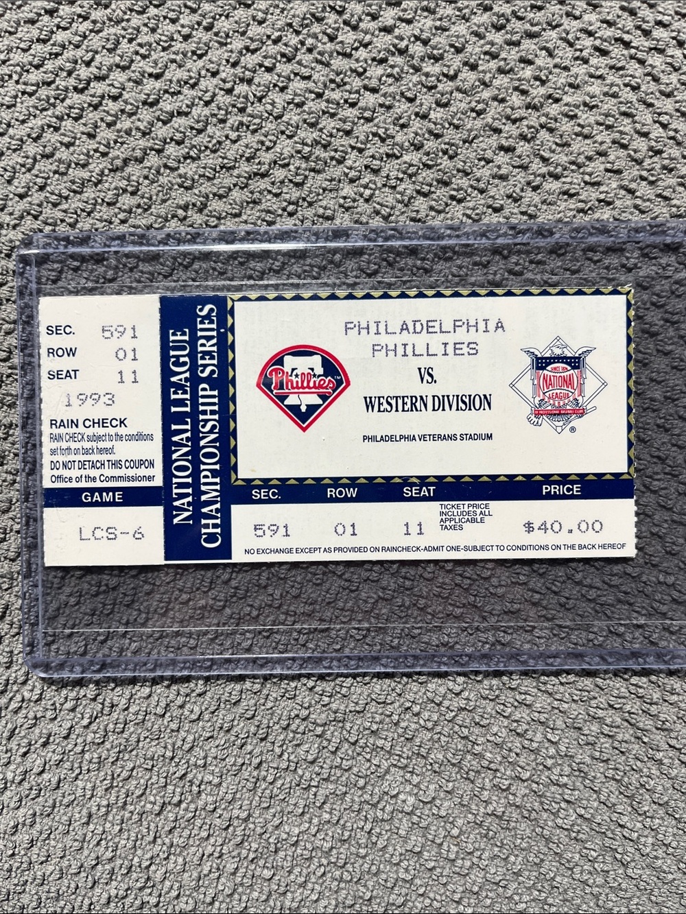 1993 National League Championship Series Game 6 Philadelphia Phillies